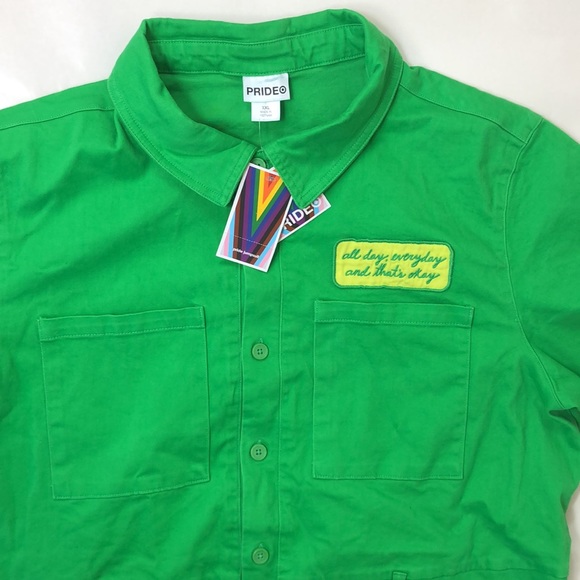 Pride Green Short Sleeve Boilersuit/Jumpsuit UNISEX Size XXL - Picture 9 of 16